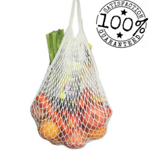 Reusable Grocery Bag, Cotton Mesh Drawstring Net Bag